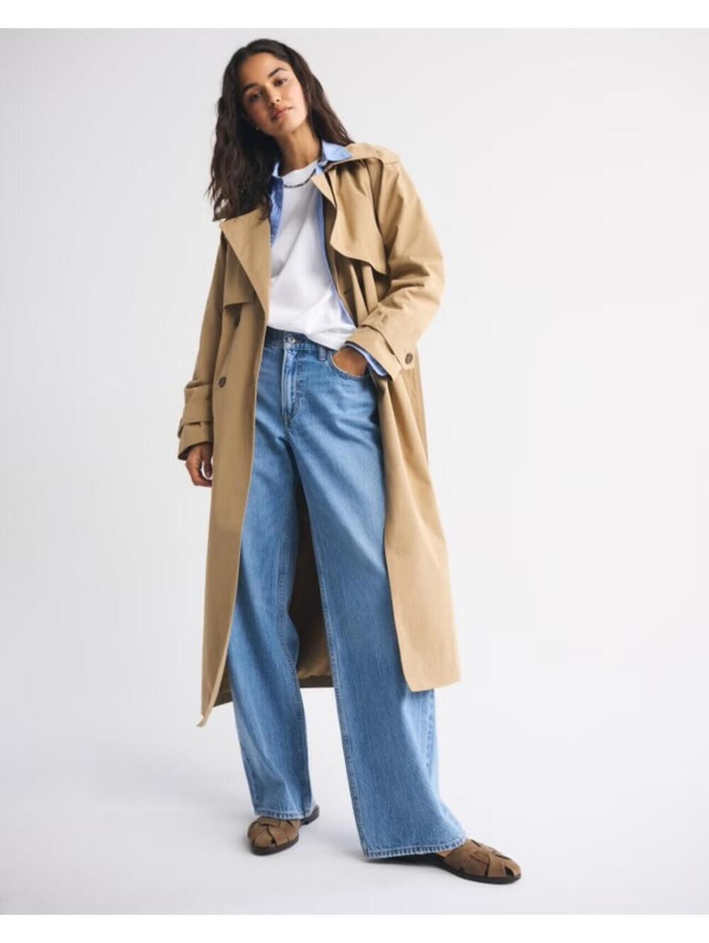 Abercrombie Classic Trench Coat medium
